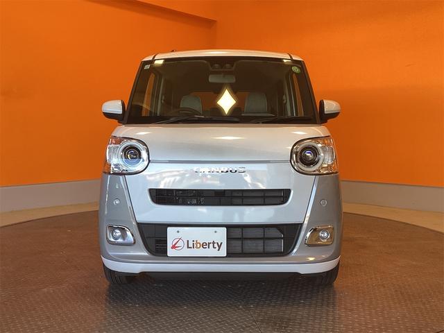 ムーヴキャンバス ストライプスＧ　バックカメラ　両側電動スライドドア　クリアランスソナー　衝突被害軽減システム　オートライト　スマートキー　アイドリングストップ　電動格納ミラー　シートヒーター　ベンチシート　ＣＶＴ　ＡＢＳ　ＥＳＣ（15枚目）