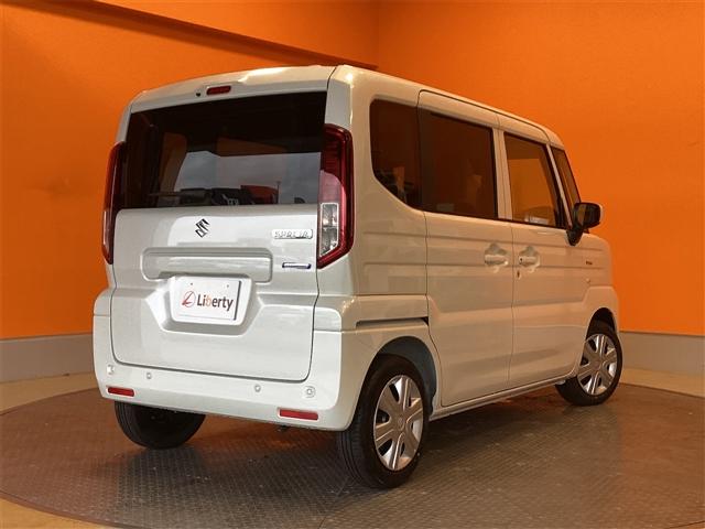 スペーシア ハイブリッドＧ　届出済未使用車　禁煙車　スズキセーフティサポート　ＬＥＤライト　スマートキー　プッシュスタート　アイドリングストップ　両側スライドドア　ステアリングスイッチ　電動格納ミラー　ヘッドライトレベライザー（18枚目）