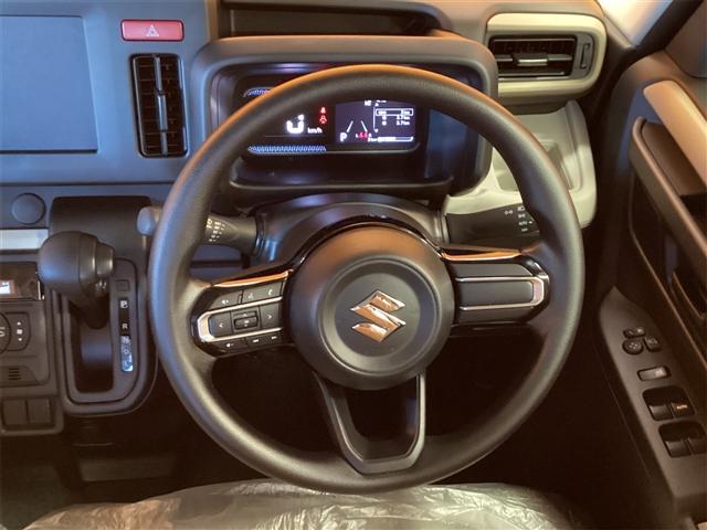 スペーシア ハイブリッドＧ　届出済未使用車　禁煙車　スズキセーフティサポート　ＬＥＤライト　スマートキー　プッシュスタート　アイドリングストップ　両側スライドドア　ステアリングスイッチ　電動格納ミラー　ヘッドライトレベライザー（3枚目）