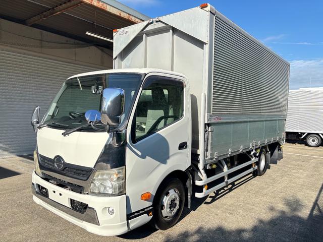 デュトロ 　３ｔ　アルミウイング　ワイドロング　内高２２５ｃｍ　５ｍボディ　３トン　ウイング　バックモニター　ラッシング２段　内フック　ミッション　ターボ車　積載量３．０００ｋｇ　坂道補助装置　電動格納ミラー（4枚目）