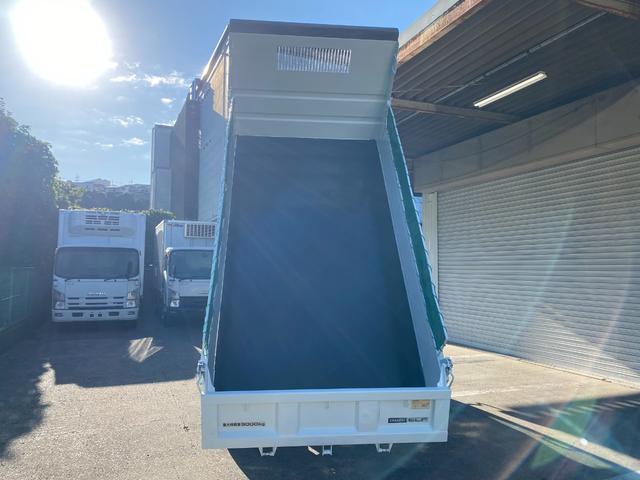 エルフトラック 3t ダンプ 4ナンバー スムーサー AT 3トン オートマ 歩み掛け コボレーン 3方開 2ペダル ターボ車 低床 電動格納ミラー ミラーヒーター ETC 新明和製 積載量3.000kg カスタム(11枚目)