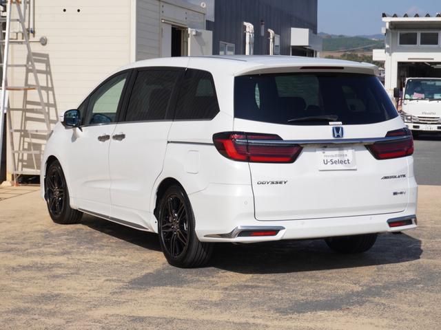 オデッセイハイブリッド e:HEVアブソルート・EX 弊社元デモカー 11インチナビ(純正用品LXM247VFLi) 全周囲カメラ ドラレコ ETC 両側電動スライドドア シートヒーター Bluetooth LEDヘッドライト パドルシフト オットマン(27枚目)