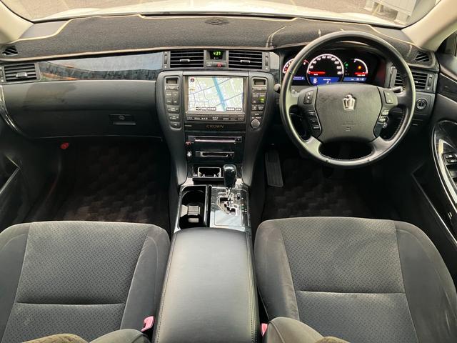 クラウン アスリート プレミアムエディション ワンオーナー/純正ナビ/バックカメラ/プッシュスタート/スポーツモード/コーナーセンサー/クルコン/パワーシート/ETC/スマートキー/スペアキー(4枚目)