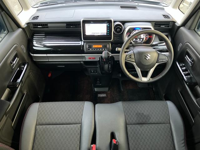 スペーシアカスタム ハイブリッドＸＳ　全方位モニター／ハーフレザーシート／スズキセーフティサポート／両側パワースライドドア／純正ナビフルセグＴＶ／純正１５インチＡＷ（4枚目）