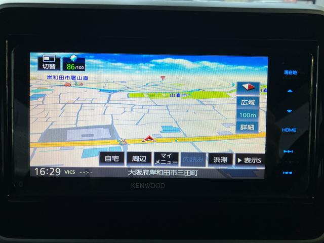 スペーシアカスタム ハイブリッドＸＳ　全方位モニター／ハーフレザーシート／スズキセーフティサポート／両側パワースライドドア／純正ナビフルセグＴＶ／純正１５インチＡＷ（5枚目）