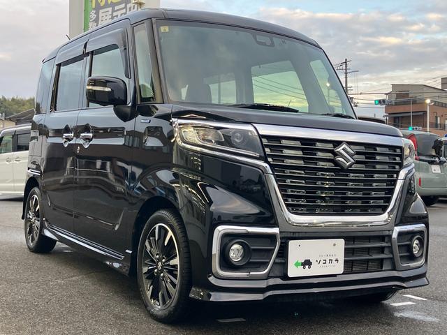 スペーシアカスタム ハイブリッドＸＳ　全方位モニター／ハーフレザーシート／スズキセーフティサポート／両側パワースライドドア／純正ナビフルセグＴＶ／純正１５インチＡＷ（37枚目）