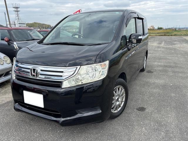 ステップワゴン Ｇ　Ｌパッケージ　社外ナビ　ＣＤ／ＤＶＤ／ブルーレイ　フルセグ　バックカメラ　前後ドライブレコーダー　フリップダウンモニター　レザーシート　ＥＴＣ／ＰＷ／ＰＳ／ＢＴ　Ｗエアコン　アルミホイール　両側電動スライドドア（4枚目）