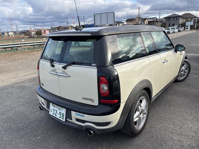 MINI クーパーS クラブマン エアコン ETC デジタルミラー ドラレコ パドルシフト 16インチアルミ PW PS レザー調シートカバー スペアキー(9枚目)