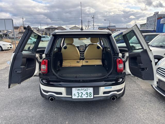 MINI クーパーS クラブマン エアコン ETC デジタルミラー ドラレコ パドルシフト 16インチアルミ PW PS レザー調シートカバー スペアキー(20枚目)