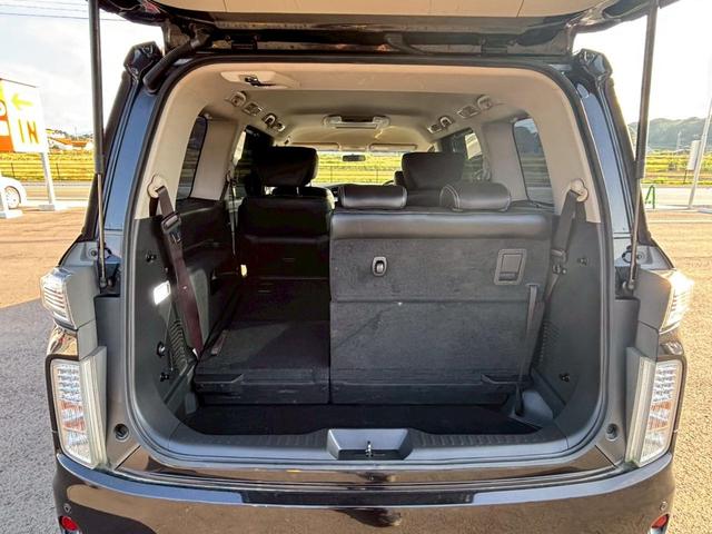 エルグランド ライダー 黒本革シート HDDナビ アラウンドビューモニター フルセグ フリップダウンモニター スマートキー LEDヘッドライト 革シート シートヒーター クルコン Bluetooth 車高調 社外21インチアルミ(54枚目)