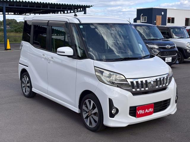 ｅＫスペースカスタム カスタムＴ　ｅ－アシスト　ＳＤナビ　フルセグＴＶ　リアカメラ　スマートキー　ＨＩＤヘッドライト　衝突軽減ブレーキ　両側パワスラ　Ｂｌｕｅｔｏｏｔｈ　純正１５インチアルミ（2枚目）