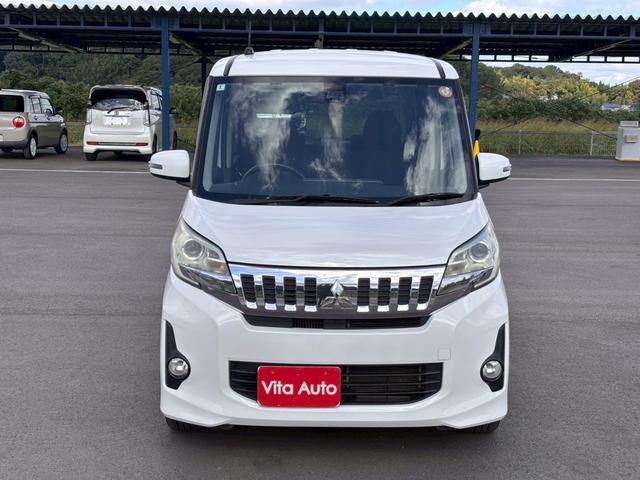 ｅＫスペースカスタム カスタムＴ　ｅ－アシスト　ＳＤナビ　フルセグＴＶ　リアカメラ　スマートキー　ＨＩＤヘッドライト　衝突軽減ブレーキ　両側パワスラ　Ｂｌｕｅｔｏｏｔｈ　純正１５インチアルミ（6枚目）