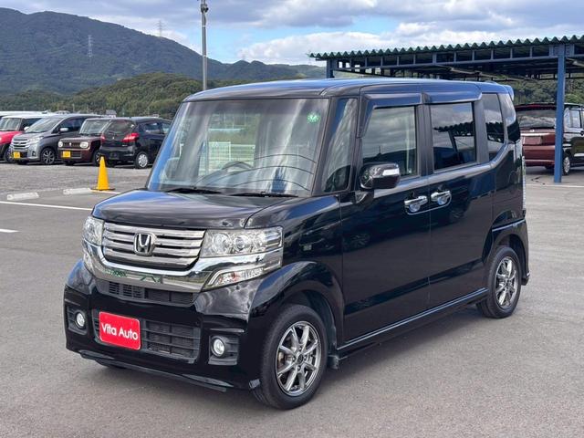 Ｎ－ＢＯＸ＋カスタム Ｇ　ターボＳＳパッケージ　メモリーナビ　ワンセグＴＶ　リアカメラ　スマートキー　ＨＩＤヘッドライト　両側パワスラ　Ｂｌｕｅｔｏｏｔｈ　クルコン　社外１４インチアルミ（9枚目）