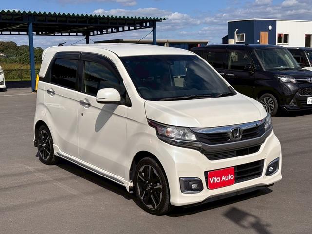 Ｎ－ＷＧＮカスタム Ｇ・ターボパッケージ　ＳＤナビ　フルセグＴＶ　リアカメラ　スマートキー　ＨＩＤヘッドライト　衝突軽減ブレーキ　Ｂｌｕｅｔｏｏｔｈ　クルコン　純正１５インチアルミ　ＥＴＣ（2枚目）