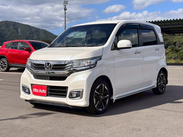 Ｎ－ＷＧＮカスタム Ｇ・ターボパッケージ　ＳＤナビ　フルセグＴＶ　リアカメラ　スマートキー　ＨＩＤヘッドライト　衝突軽減ブレーキ　Ｂｌｕｅｔｏｏｔｈ　クルコン　純正１５インチアルミ　ＥＴＣ（5枚目）