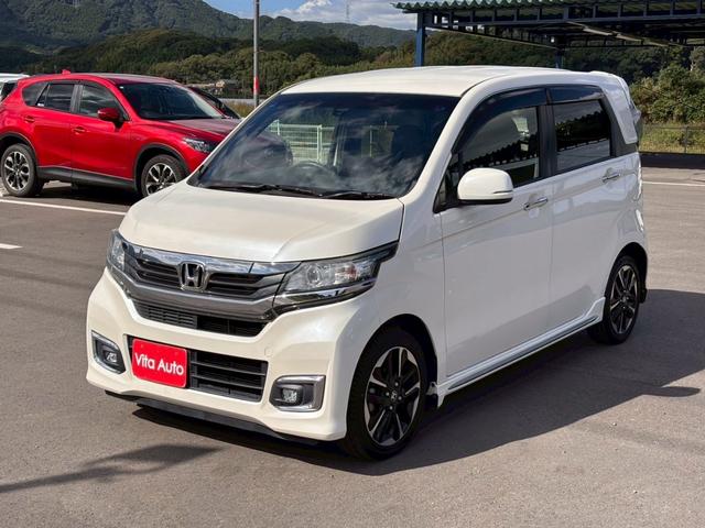 Ｎ－ＷＧＮカスタム Ｇ・ターボパッケージ　ＳＤナビ　フルセグＴＶ　リアカメラ　スマートキー　ＨＩＤヘッドライト　衝突軽減ブレーキ　Ｂｌｕｅｔｏｏｔｈ　クルコン　純正１５インチアルミ　ＥＴＣ（6枚目）