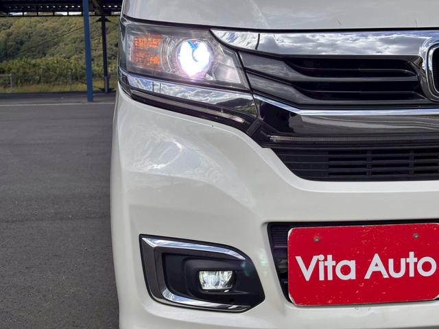 Ｎ－ＷＧＮカスタム Ｇ・ターボパッケージ　ＳＤナビ　フルセグＴＶ　リアカメラ　スマートキー　ＨＩＤヘッドライト　衝突軽減ブレーキ　Ｂｌｕｅｔｏｏｔｈ　クルコン　純正１５インチアルミ　ＥＴＣ（17枚目）