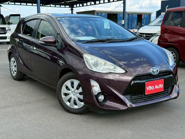 アクア Sスタイルブラック SDナビ フルセグTV リアカメラ スマートキー LEDヘッドライト 衝突軽減ブレーキ 前後ドラレコ Bluetooth 純正15インチ鉄 ETC(2枚目)