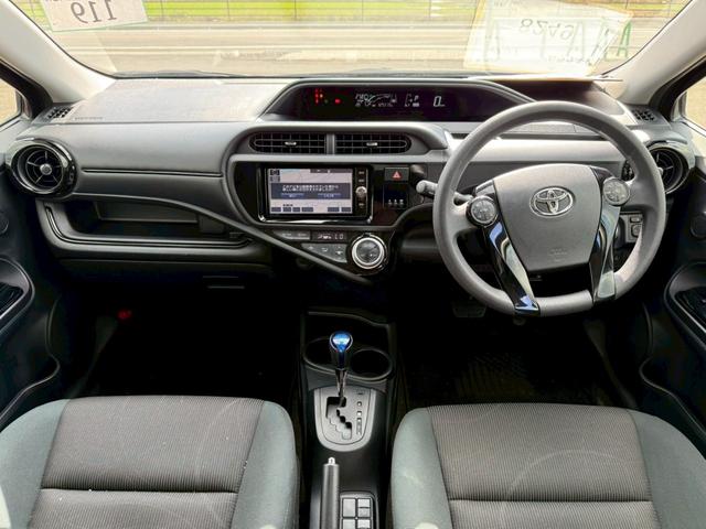 アクア Sスタイルブラック SDナビ フルセグTV リアカメラ スマートキー LEDヘッドライト 衝突軽減ブレーキ 前後ドラレコ Bluetooth 純正15インチ鉄 ETC(18枚目)