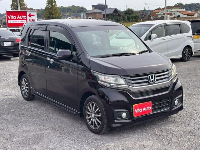 Ｎ－ＷＧＮカスタム Ｇ・ターボパッケージ　ＳＤナビ　フルセグＴＶ　スマートキー　ＨＩＤヘッドライト　衝突軽減ブレーキ　前ドラレコ　Ｂｌｕｅｔｏｏｔｈ　純正１４インチアルミ　ＥＴＣ（2枚目）