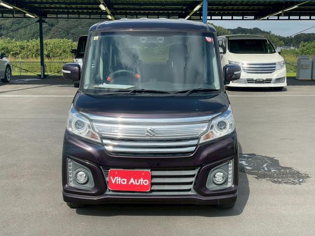 スペーシアカスタム XS 4WD メモリーナビ フルセグTV リアカメラ スマートキー HIDヘッドライト 衝突軽減ブレーキ 両側パワスラ シートヒーター Bluetooth 純正15インチアルミ ETC(2枚目)