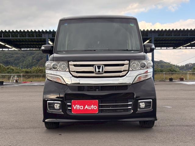 Ｎ－ＢＯＸカスタム Ｇ・ターボＬパッケージ　ＳＤナビ　フルセグＴＶ　リアカメラ　スマートキー　ＨＩＤヘッドライト　両側パワスラ　Ｂｌｕｅｔｏｏｔｈ　クルコン　純正１５インチアルミ　ＥＴＣ（3枚目）