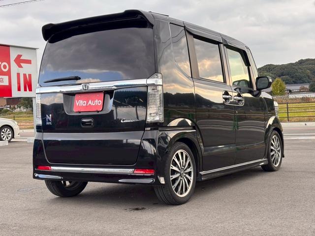 Ｎ－ＢＯＸカスタム Ｇ・ターボＬパッケージ　ＳＤナビ　フルセグＴＶ　リアカメラ　スマートキー　ＨＩＤヘッドライト　両側パワスラ　Ｂｌｕｅｔｏｏｔｈ　クルコン　純正１５インチアルミ　ＥＴＣ（13枚目）