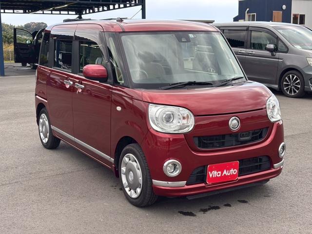 ムーヴキャンバス Ｇメイクアップ　ＳＡＩＩ　メモリーナビ　ワンセグＴＶ　リアカメラ　スマートキー　ＬＥＤヘッドライト　衝突軽減ブレーキ　両側パワスラ　前後ドラレコ　純正１４インチ鉄　ＥＴＣ（3枚目）