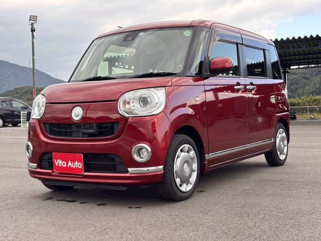 ムーヴキャンバス Ｇメイクアップ　ＳＡＩＩ　メモリーナビ　ワンセグＴＶ　リアカメラ　スマートキー　ＬＥＤヘッドライト　衝突軽減ブレーキ　両側パワスラ　前後ドラレコ　純正１４インチ鉄　ＥＴＣ（6枚目）