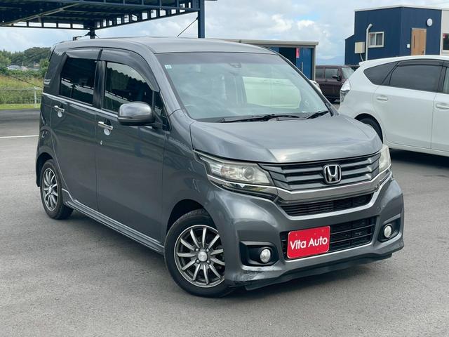 Ｎ－ＷＧＮカスタム Ｇ・ターボパッケージ　メモリーナビ　フルセグＴＶ　スマートキー　ＨＩＤヘッドライト　衝突軽減ブレーキ　Ｂｌｕｅｔｏｏｔｈ　クルコン　純正１４インチアルミ　ＥＴＣ（2枚目）