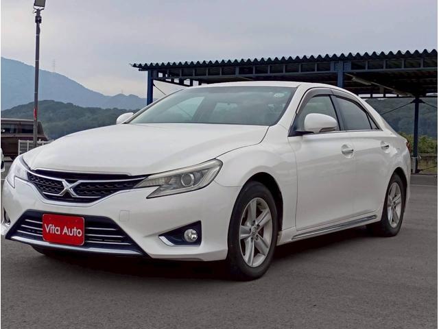 マークＸ プレミアム　ＳＤナビ　フルセグＴＶ　リアカメラ　スマートキー　ＨＩＤヘッドライト　前ドラレコ　シートヒーター　Ｂｌｕｅｔｏｏｔｈ　クルコン　純正１６インチアルミ　ＥＴＣ（5枚目）