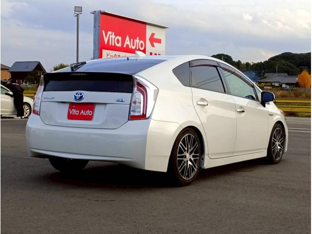 プリウス S メモリーナビ フルセグTV リアカメラ スマートキー HIDヘッドライト 前ドラレコ Bluetooth 社外17インチアルミ(12枚目)