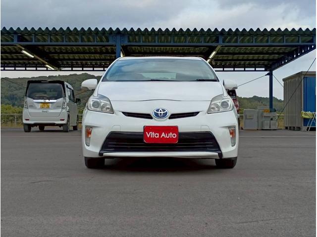 プリウス S SDナビ ワンセグTV リアカメラ スマートキー HIDヘッドライト 前後ドラレコ Bluetooth 純正15インチアルミ ETC(3枚目)