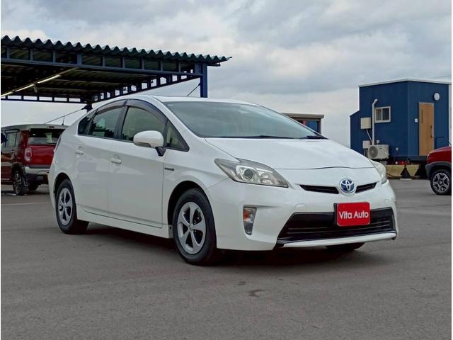 プリウス S SDナビ ワンセグTV リアカメラ スマートキー HIDヘッドライト 前後ドラレコ Bluetooth 純正15インチアルミ ETC(5枚目)