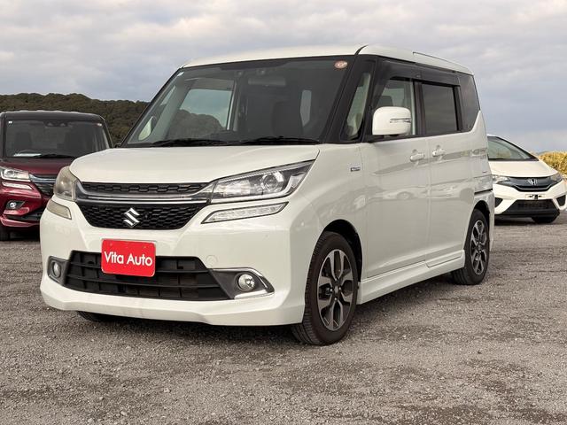 ソリオバンディット ハイブリッドＭＶ　メモリーナビ　フルセグＴＶ　全方位カメラ　スマートキー　ＬＥＤヘッドライト　衝突軽減ブレーキ　両側パワスラ　シートヒーター　Ｂｌｕｅｔｏｏｔｈ　クルコン　純正１５インチアルミ　ＥＴＣ（5枚目）