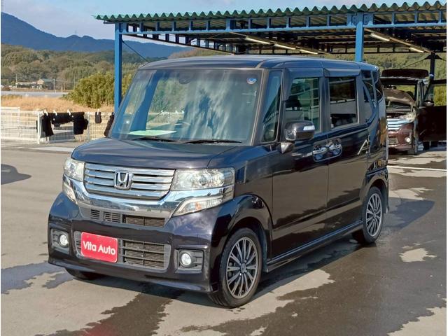 Ｎ－ＢＯＸカスタム Ｇ・ターボＡパッケージ　ＳＤナビ　フルセグＴＶ　リアカメラ　スマートキー　ＨＩＤヘッドライト　衝突軽減ブレーキ　両側パワスラ　Ｂｌｕｅｔｏｏｔｈ　クルコン　純正１５インチアルミ　ＥＴＣ（6枚目）