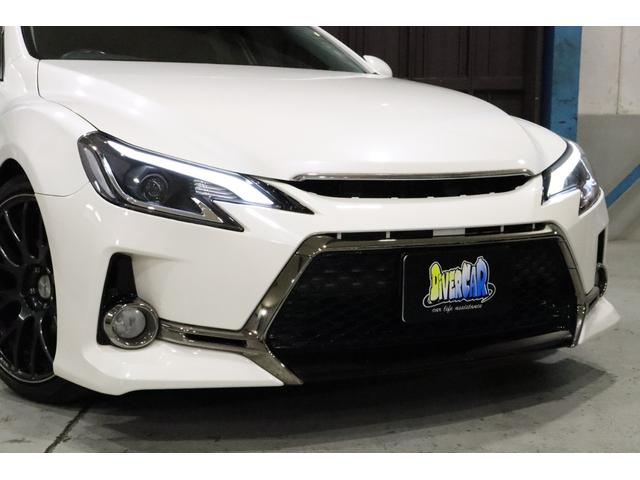 マークＸ ２５０Ｇ　リラックスセレクション　新品ＢＲＡＳＨヘッドライト　社外フルＬＥＤテール　前後Ｇ’Ｓ仕様バンパー　ＲＡＹＳ１９インチＡＷ　Ｇ’ｓ純正サス　新品シートカバー　社外ナビ　バックカメラ　前席パワーシート　スマートキー　ＥＴＣ（18枚目）