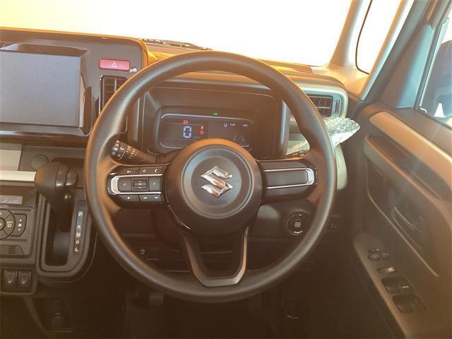 スペーシア ハイブリッドX 両側電動スライドドア クリアランスソナー 衝突被害軽減システム LEDヘッドランプ スマートキー アイドリングストップ 電動格納ミラー シートヒーター ベンチシート CVT 盗難防止システム ABS(6枚目)