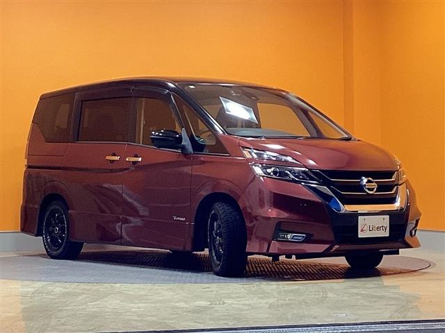 セレナ ハイウェイスターＧ　プロパイロット　衝突軽減Ｂ　純正９インチナビ　フリップダウンモニター　クルーズコントロール　両側自動ドア　ＬＥＤヘッドライト　フォグライト　スマートキー　プッシュスタート　社外アルミホイール（16枚目）