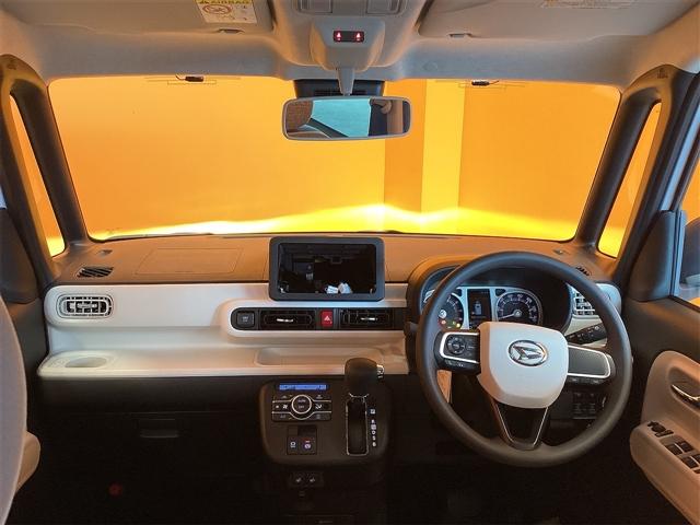 ムーヴキャンバス ストライプスG バックカメラ 両側電動スライドドア クリアランスソナー 衝突被害軽減システム オートライト LEDヘッドランプ スマートキー アイドリングストップ 電動格納ミラー シートヒーター ベンチシート CVT(5枚目)