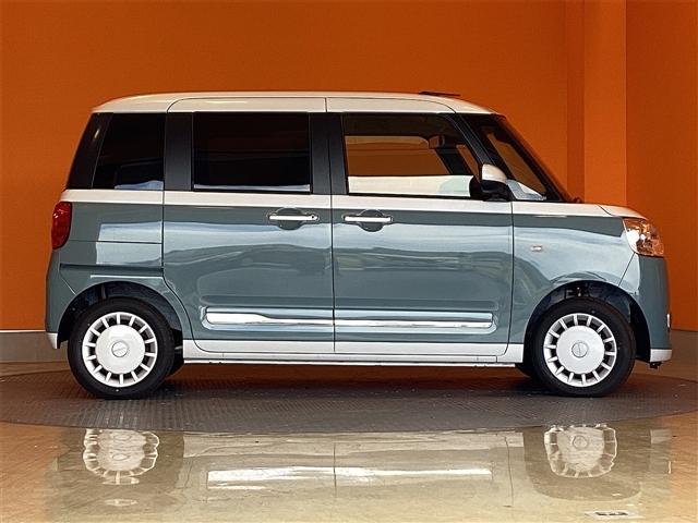 ムーヴキャンバス ストライプスG バックカメラ 両側電動スライドドア クリアランスソナー 衝突被害軽減システム オートライト LEDヘッドランプ スマートキー アイドリングストップ 電動格納ミラー シートヒーター ベンチシート CVT(17枚目)