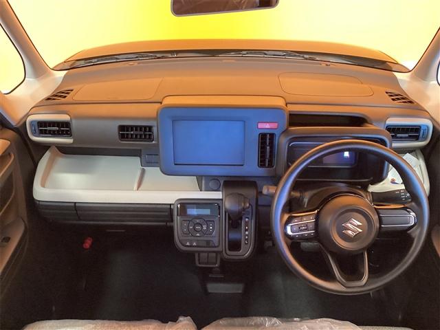 スペーシア ハイブリッドG 届出済未使用車 禁煙車 スズキセーフティサポート LEDヘッドライト スマートキー プッシュスタート アイドリングストップ 両側スライドドア ステアリングスイッチ 電動格納ミラー ヘッドライトレベライ(5枚目)