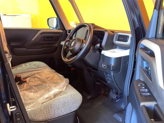 スペーシア ハイブリッドG 届出済未使用車 禁煙車 スズキセーフティサポート LEDヘッドライト スマートキー プッシュスタート アイドリングストップ 両側スライドドア ステアリングスイッチ 電動格納ミラー ヘッドライトレベライ(11枚目)