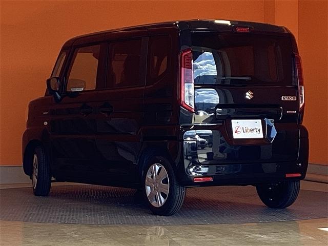 スペーシア ハイブリッドG 届出済未使用車 禁煙車 スズキセーフティサポート LEDヘッドライト スマートキー プッシュスタート アイドリングストップ 両側スライドドア ステアリングスイッチ 電動格納ミラー ヘッドライトレベライ(20枚目)