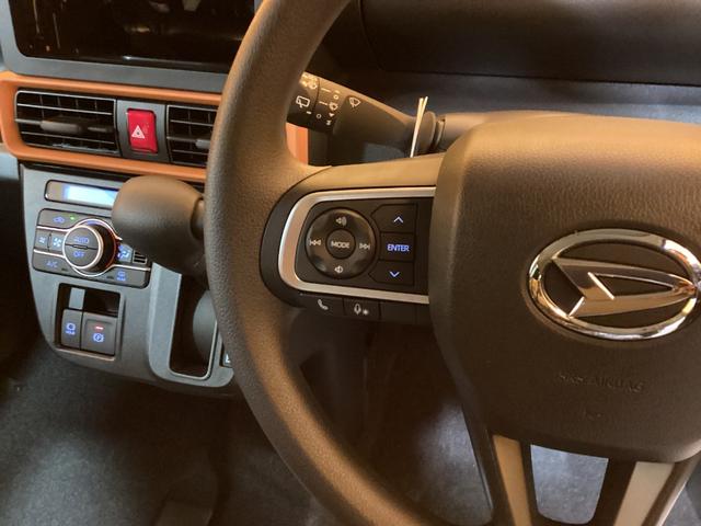 タント ファンクロス　届出済未使用車　禁煙車　衝突軽減Ｂ　両側自動ドア　電子パーキング　ＬＥＤヘッドライト　フォグライト　スマートキー　プッシュスタート　アイドリングストップ　ステアリングスイッチ　純正アルミホイール（11枚目）