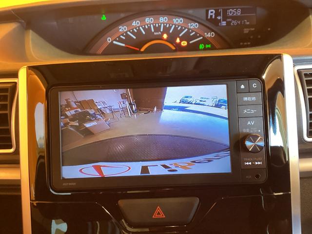 タント Ｘターボ　ＳＡＩＩ　衝突軽減Ｂ　純正ナビ　Ｂカメラ　両側自動ドア　スマートキー　プッシュスタート　アイドリングストップ　ステアリングスイッチ　電動格納ミラー　ヘッドライトレベライザー　オートエアコン（7枚目）