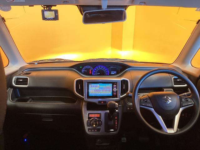 ソリオ ハイブリッドＭＸ　衝突軽減Ｂ　社外ナビ　Ｂｌｕｅｔｏｏｔｈ対応　クルーズコントロール　左パワースライドドア　スマートキー　プッシュスタート　アイドリングストップ　ステアリングスイッチ　電動格納ミラー　純正アルミホイール（2枚目）