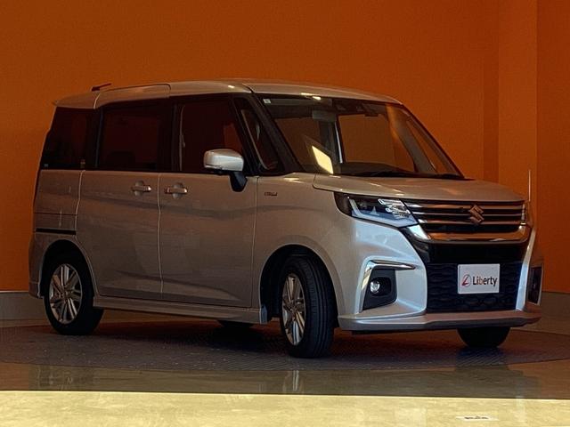 ソリオ ハイブリッドＭＺ　スズキセーフティサポート　純正９インチナビ　Ｂｌｕｅｔｏｏｔｈ対応　全方位カメラ　ヘッドアップディスプレイ　アダプティブクルーズコントロール　両側自動ドア　スマートキー　プッシュスタート（16枚目）