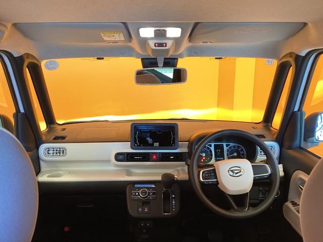 ムーヴキャンバス ストライプスＧ　衝突軽減Ｂ　ＬＥＤヘッドライト　電子パーキング　前席シートヒーター　両側自動ドア　スマートキー　プッシュスタート　アイドリングストップ　ステアリングスイッチ　電動格納ミラー　オートエアコン（5枚目）