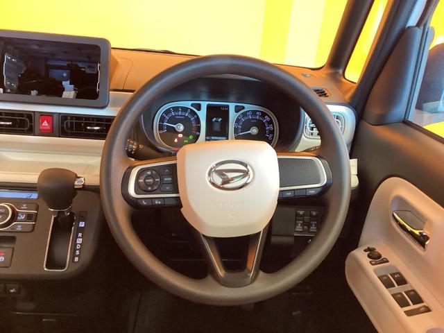 ムーヴキャンバス ストライプスＧ　衝突軽減Ｂ　ＬＥＤヘッドライト　電子パーキング　前席シートヒーター　両側自動ドア　スマートキー　プッシュスタート　アイドリングストップ　ステアリングスイッチ　電動格納ミラー　オートエアコン（6枚目）